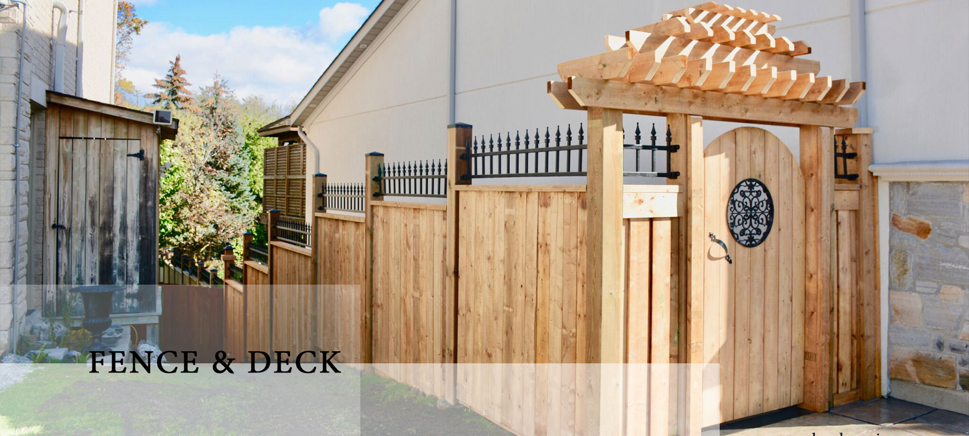 deck and fence